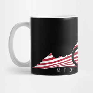 MTB Virginia American Flag Red White and Blue Mug